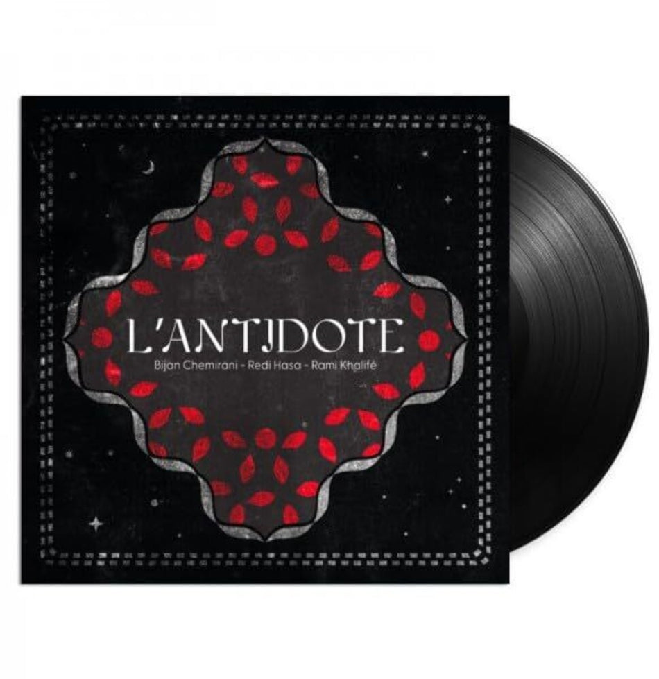 the album cover for Bijan Chemirani  / Hasa,Redi / Khalife,Rami - L'antidote (Uk)