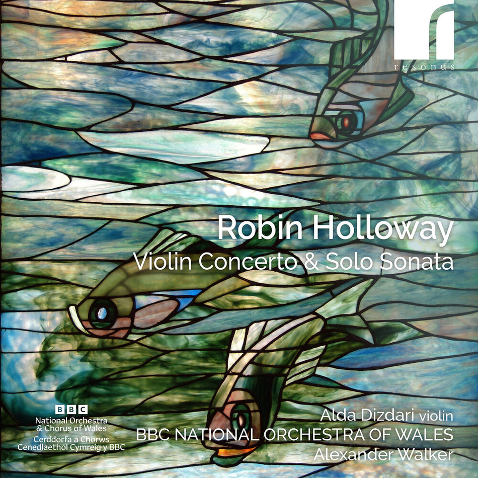 the album cover for Alda Dizdari - Holloway: Vn Con & Solo Son