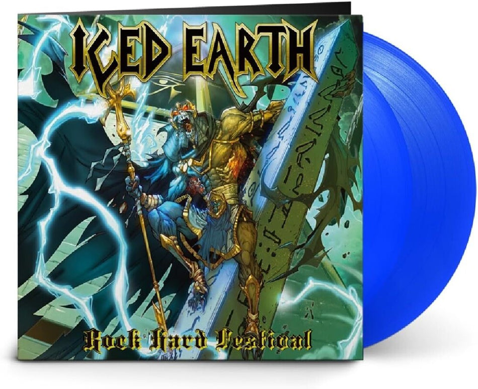 the album cover for Iced Earth - Rock Hard Festival - Ltd Transparent Blue Vinyl