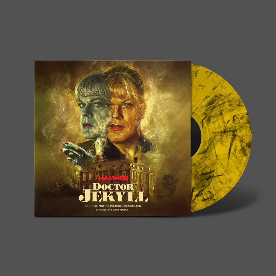 the album cover for Blair Mowat  (Blk) (Colv) (Gol) (Mrb) (Uk) - Doctor Jekyll - O.S.T. - Gold & Black Marble Vinyl