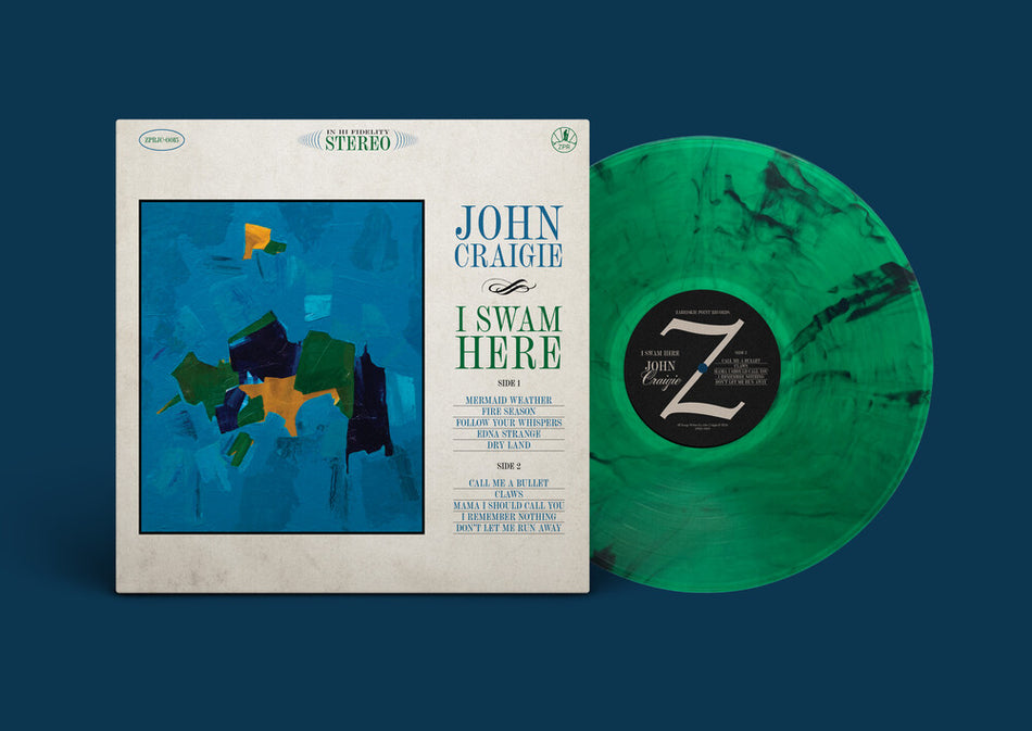 the album cover for John Craigie - I Swam Here [Indie Exclusive Green]