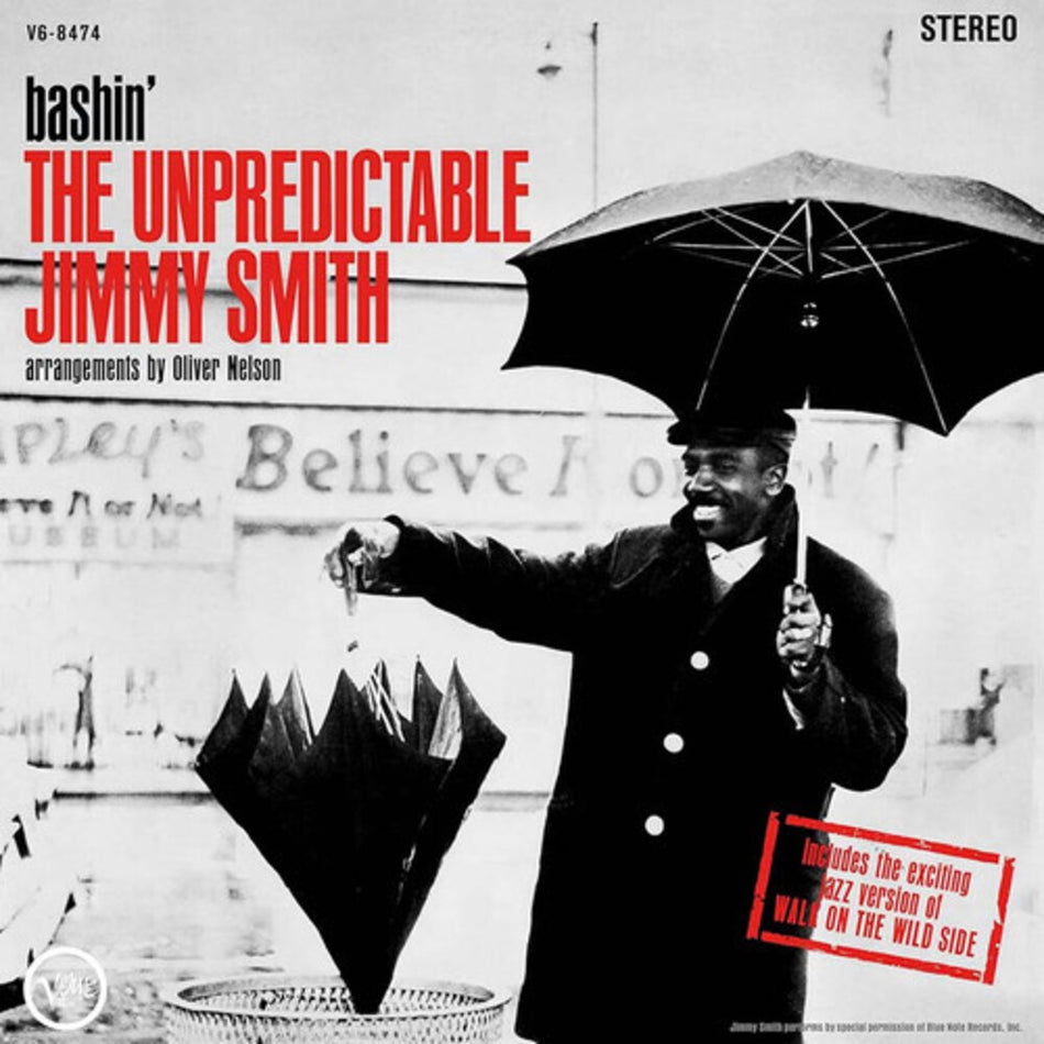 the album cover for Jimmy Smith - Bashin: Unpredicable Jimmy Smith (Verve Acoustic)