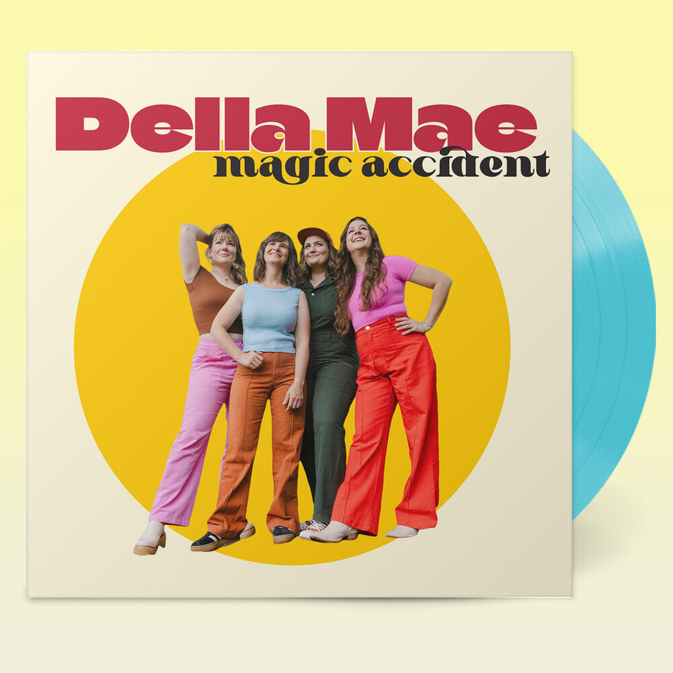 the album cover for Della Mae - Magic Accident [Turquoise Colored Vinyl]