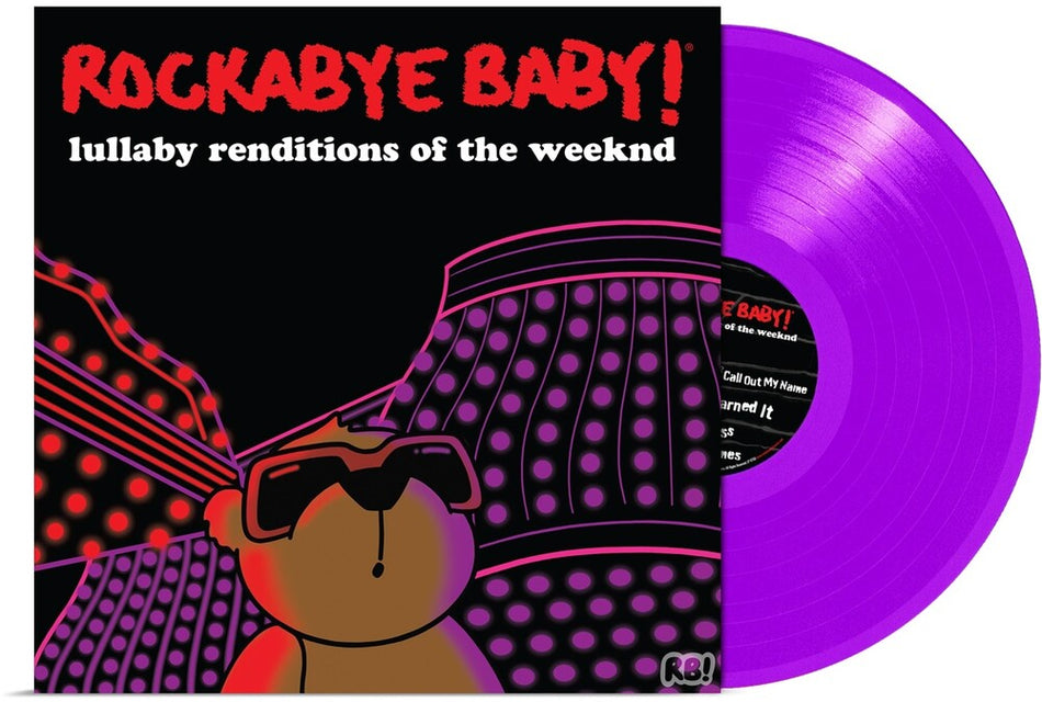 the album cover for Rockabye Baby! - Lullaby Renditions Of The Weeknd [Violet]