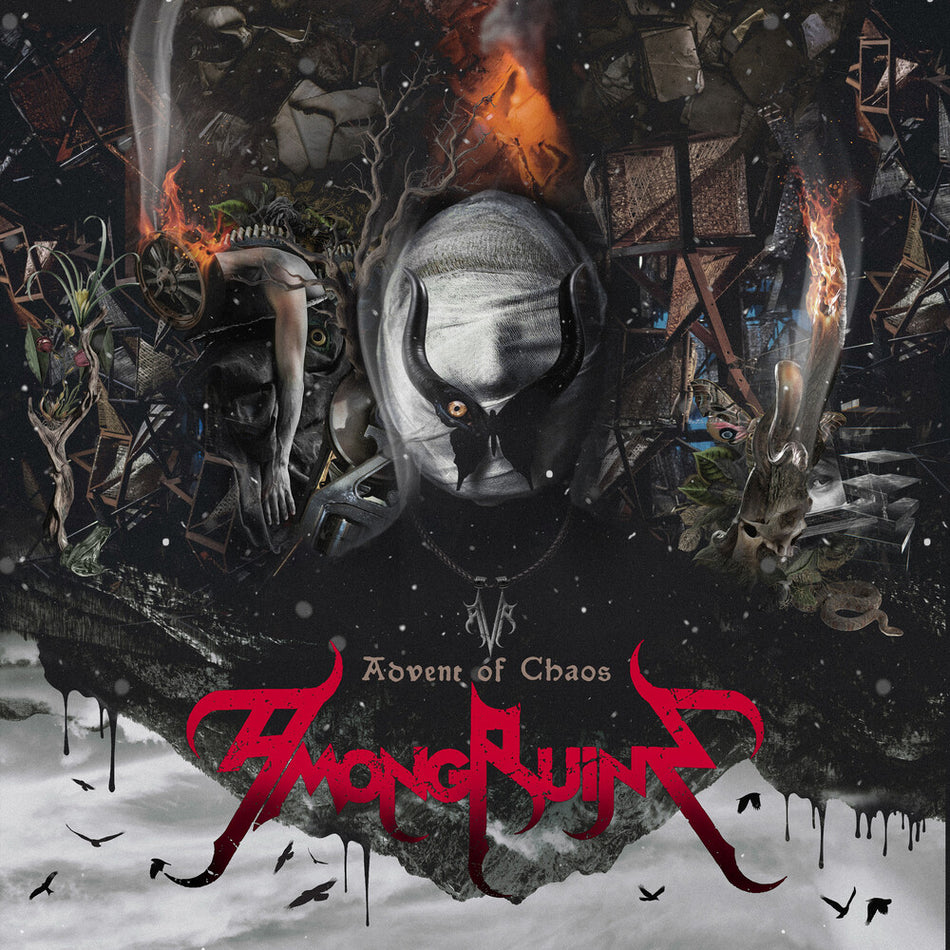 the album cover for Amongruins - Advent Of Chaos