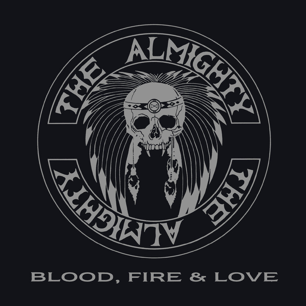 the album cover for Almighty - Blood Fire & Love (Hol)