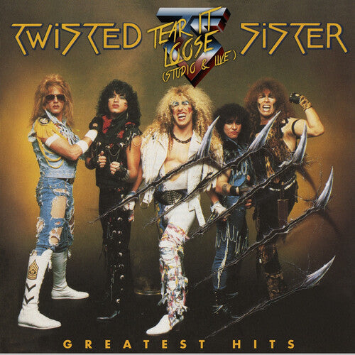Twisted Sister - Greatest Hits LP (2-Disc Clear Gold Anniversary Edition Vinyl)