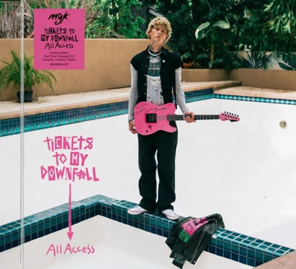 the album cover for mgk - Tickets To My Downfall (all Access)