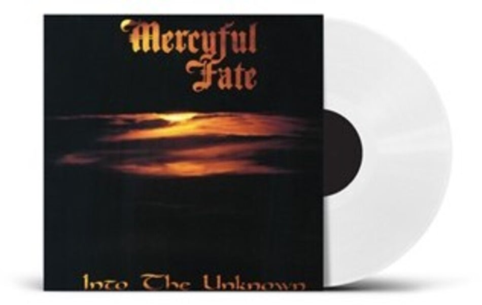 the album cover for Mercyful Fate - Into The Unknown - Uk Exclusive White Vinyl [Colored Vinyl]