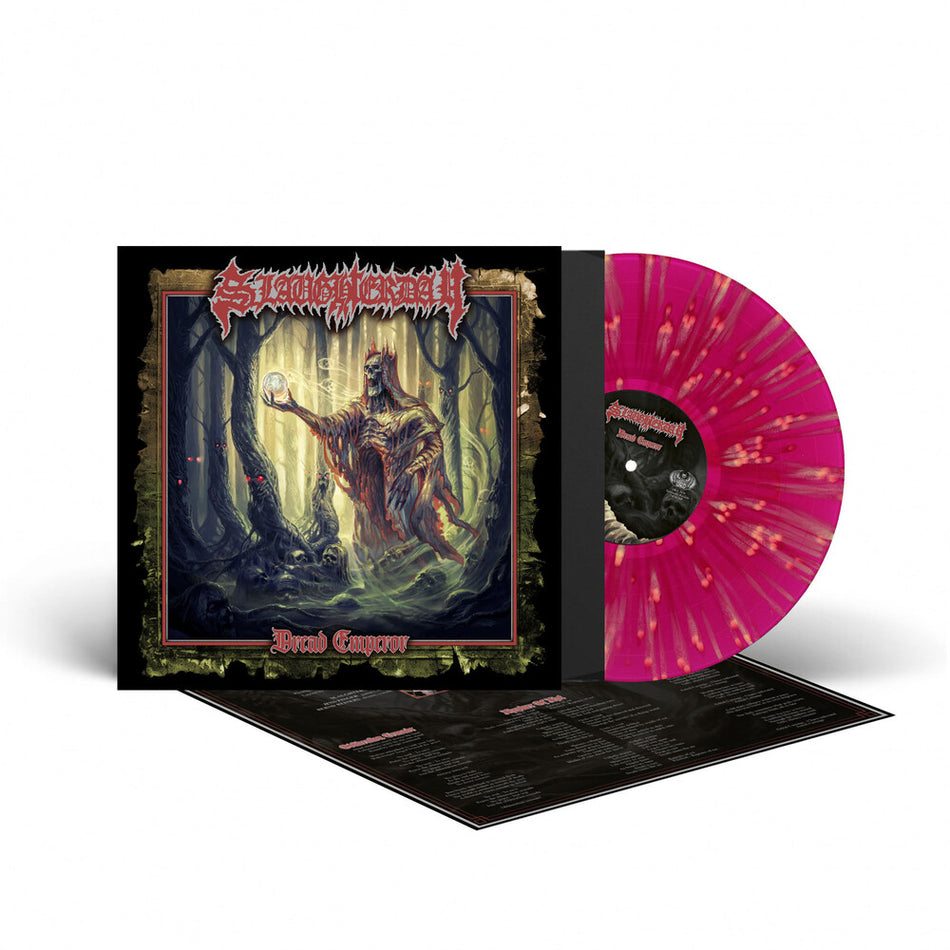 the album cover for Slaughterday - Dread Emperor - Purple/Yellow [Colored Vinyl] [Limited Edition] (Ofgv)