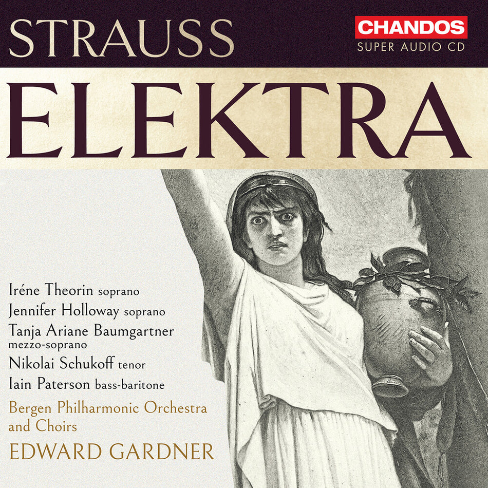 the album cover for Soloists Of The Bergen Philharmonic Orchestra - Richard Strauss: Elektra