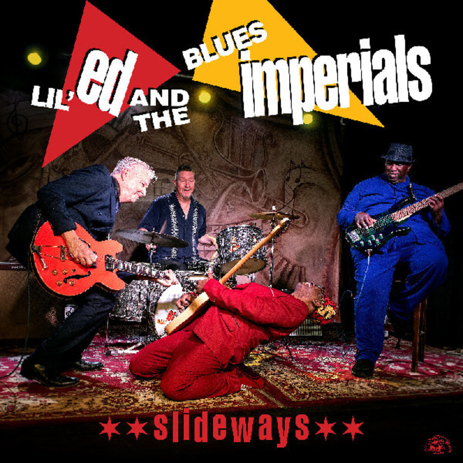 the album cover for Lil Ed / Blues Imperials - Slideways [Clear Vinyl] (Red)