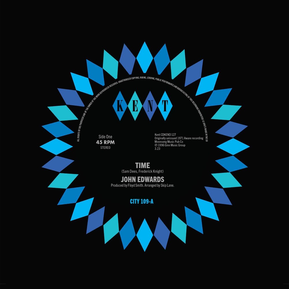 the album cover for John Edwards - Time / How Can I Go On Without You (Uk)