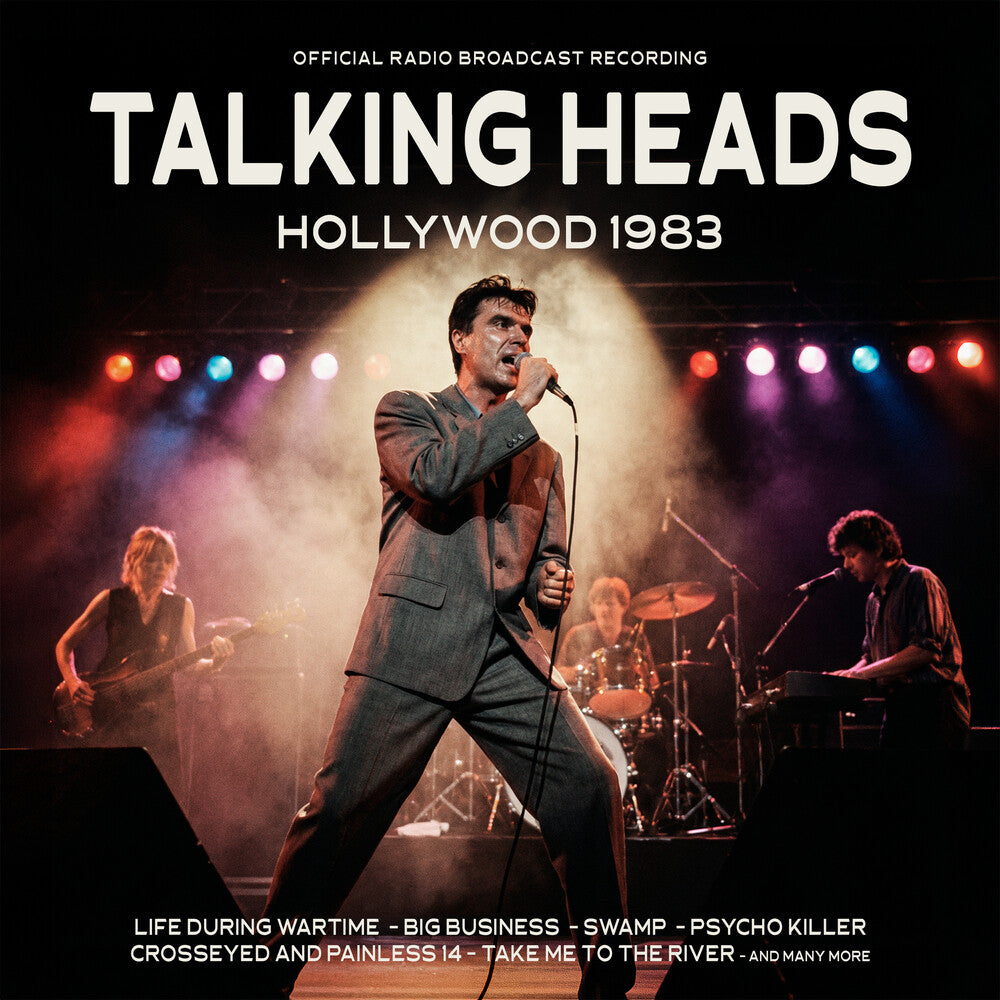the album cover for Talking Heads - Hollywood 1983
