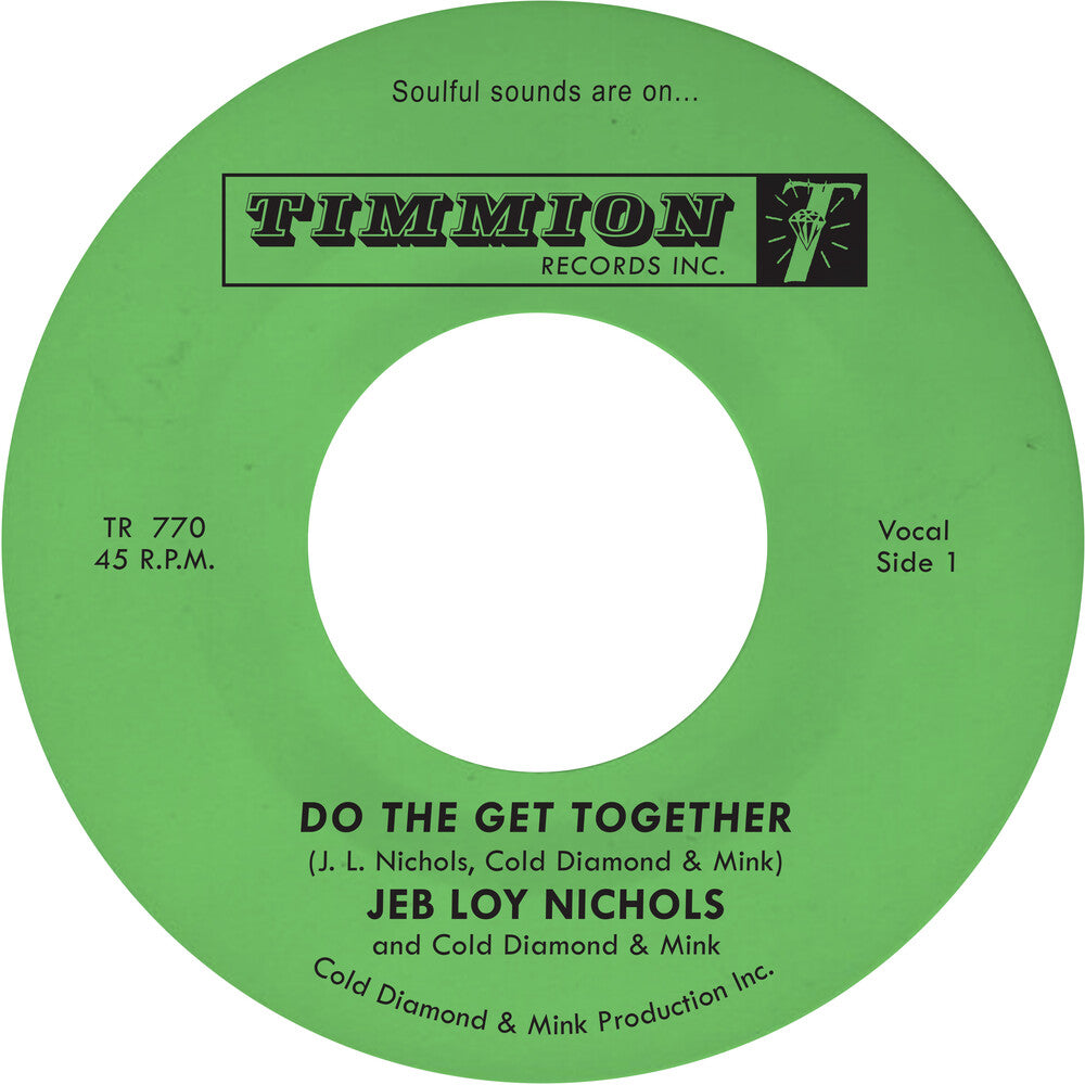 the album cover for Jeb Nichols  Loy / Cold Diamond & Mink - Do The Get Together [Colored Vinyl] (Trq)