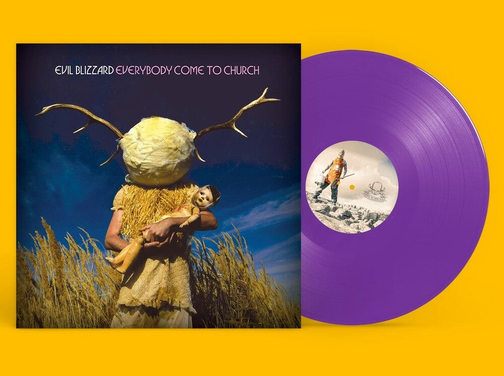 the album cover for Evil Blizzard - Everybody Come To Church - Purple Vinyl [Colored Vinyl]