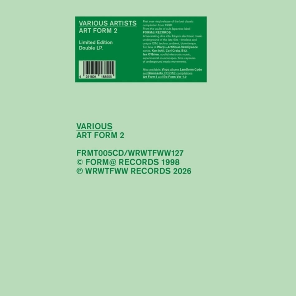 the album cover for Art Form 2 / Various - Art Form 2 / Various