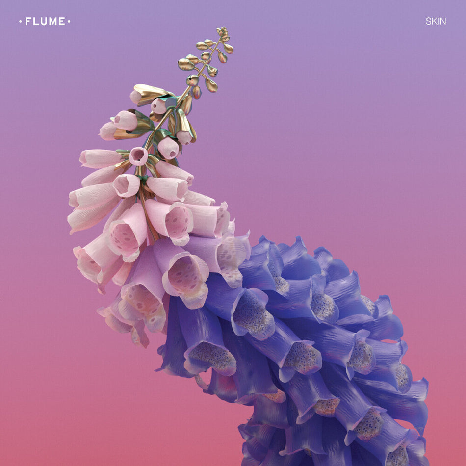 the album cover for Flume - Skin - Pink [Colored Vinyl] (Pnk)