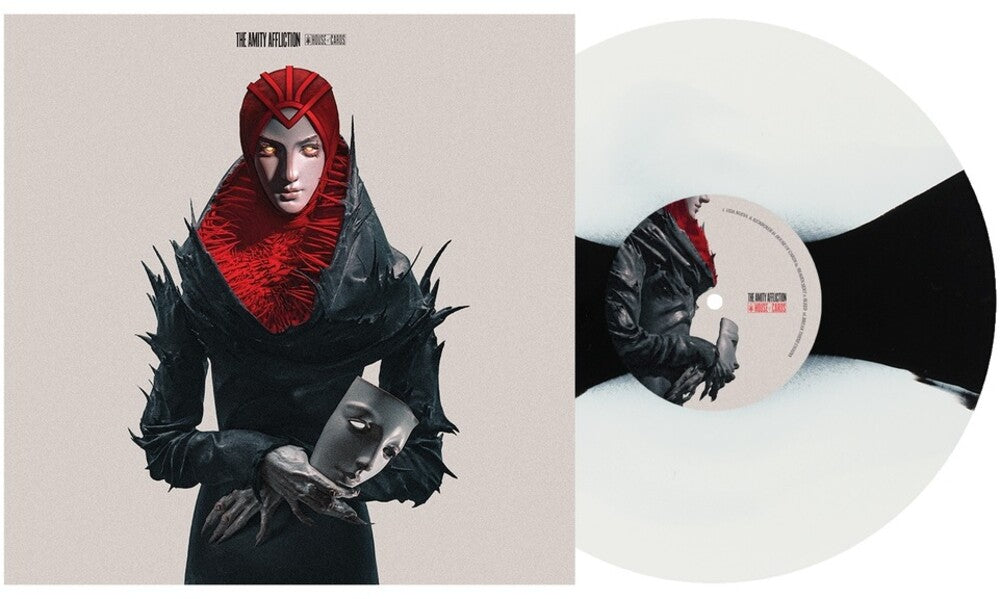 the album cover for The Amity Affliction - House of Cards [Indie Exclusive White / Black / White Tri-Stripe]