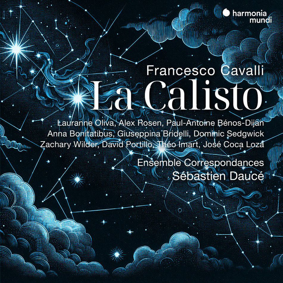 the album cover for Ensemble Correspondance / Sebastien Dauce - Cavalli: La Calisto