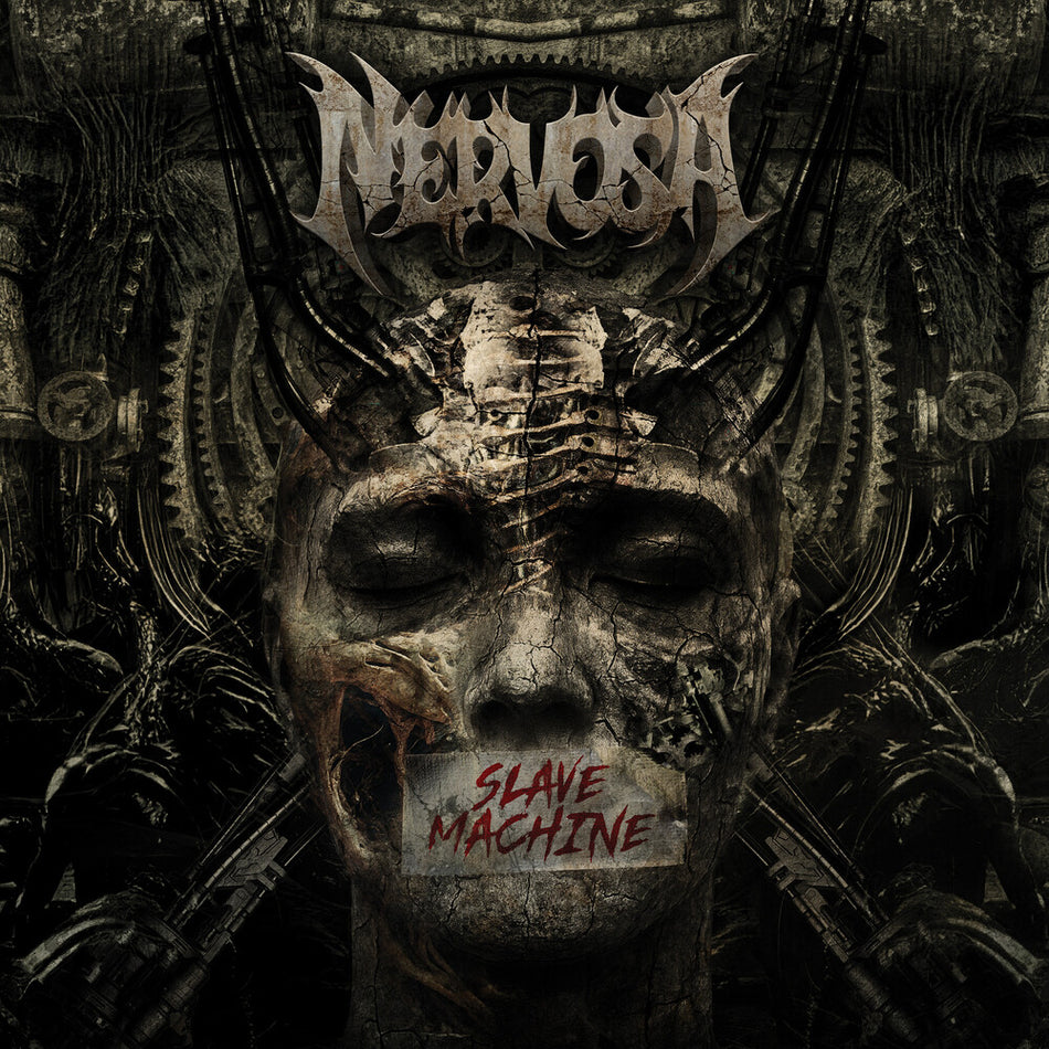 the album cover for Nervosa - Slave Machine
