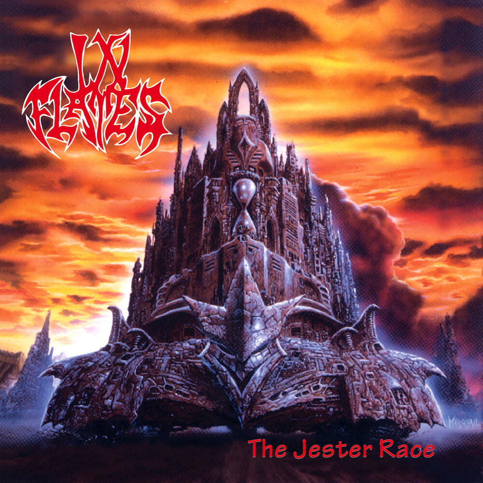 the album cover for In Flames - Jester Race (10in) (Bonv) [Clear Vinyl]