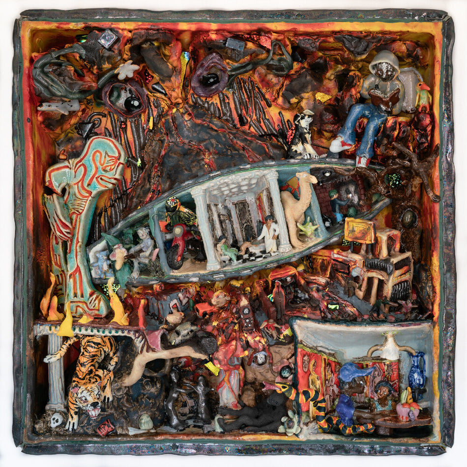the album cover for Unknown Artist - POMPEII // UTILITY [Indie Exclusive Gumby Green Vinyl]