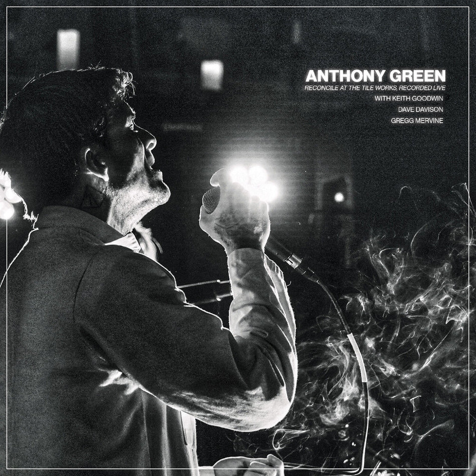 the album cover for Anthony Green - Reconcile At The Tile Works Recorded Live - Clear