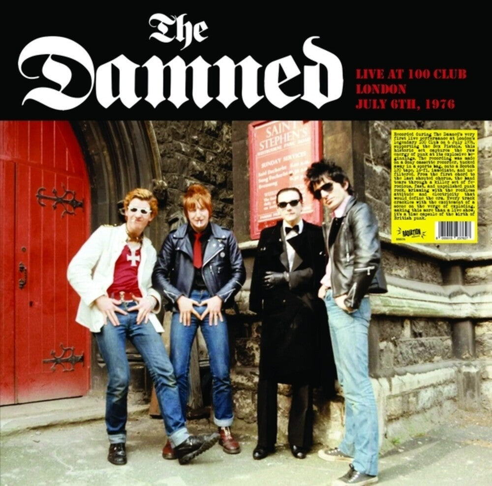 the album cover for Damned - Live At The 100 Club [Colored Vinyl]