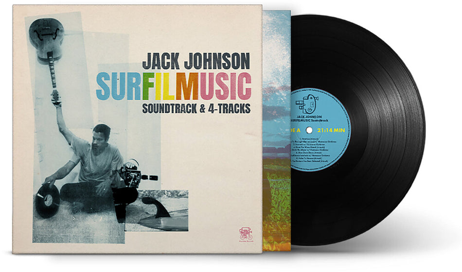 the album cover for Jack Johnson - SURFILMUSIC (Soundtrack & 4-Tracks) [Black]