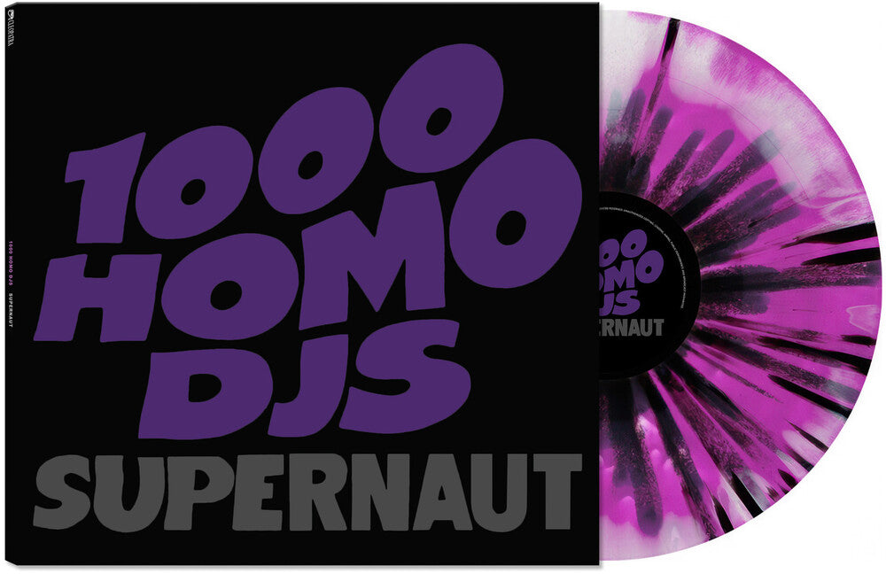 the album cover for 1000 Homo DJs - Supernaut [MAGENTA/BLACK/WHITE HAZE/SPLATTER]