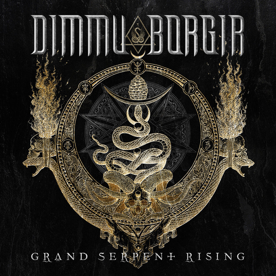 the album cover for Dimmu Borgir - Grand Serpent Rising [Dark Green]
