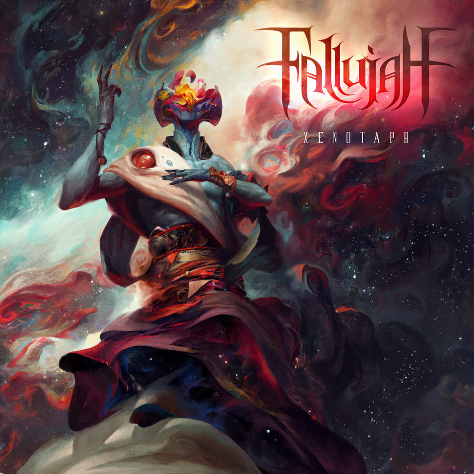 the album cover for Fallujah - Xenotaph [Indie Exclusive Crystal Clear and Purple Marble LP - Limited to 1300]