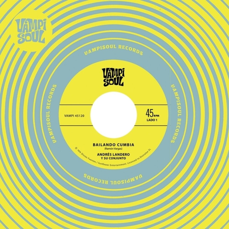 the album cover for Andres Landero  / Su Conjunto - Bailando Cumbia