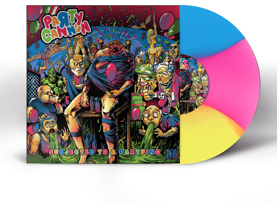 the album cover for Party Cannon - Subjected To A Partying [Colored Vinyl]