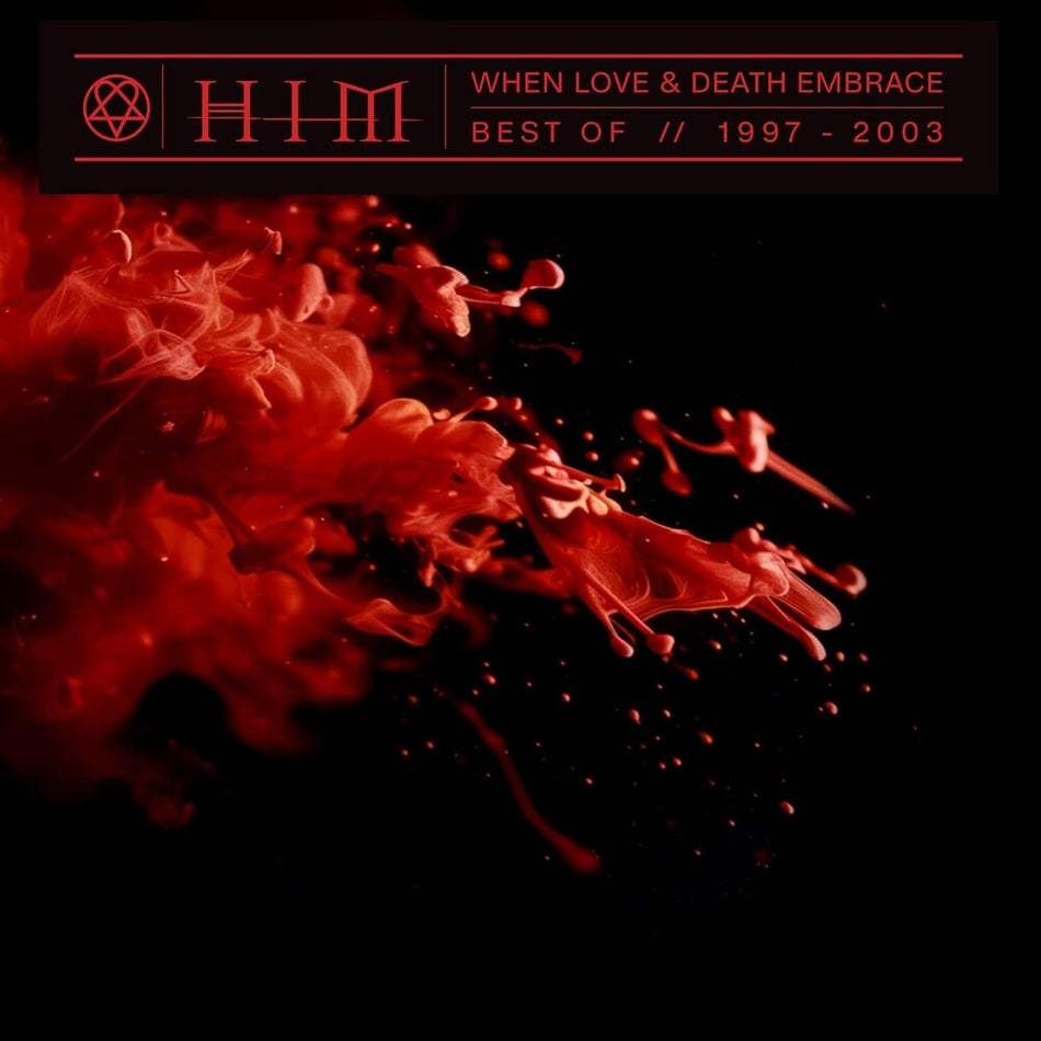 the album cover for HIM - When Love & Death Embrace: Best Of 1997-2003
