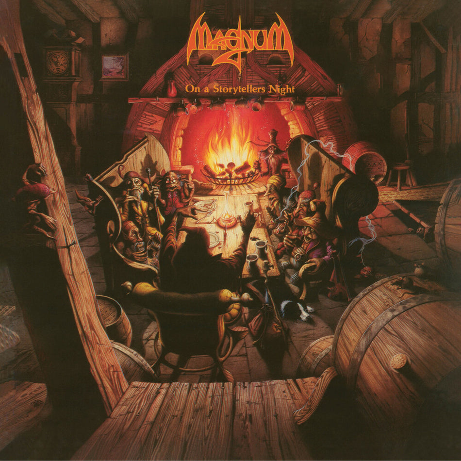 the album cover for Magnum - On A Storyteller's Night [Colored Vinyl] [180 Gram] (Org) (Hfsm)