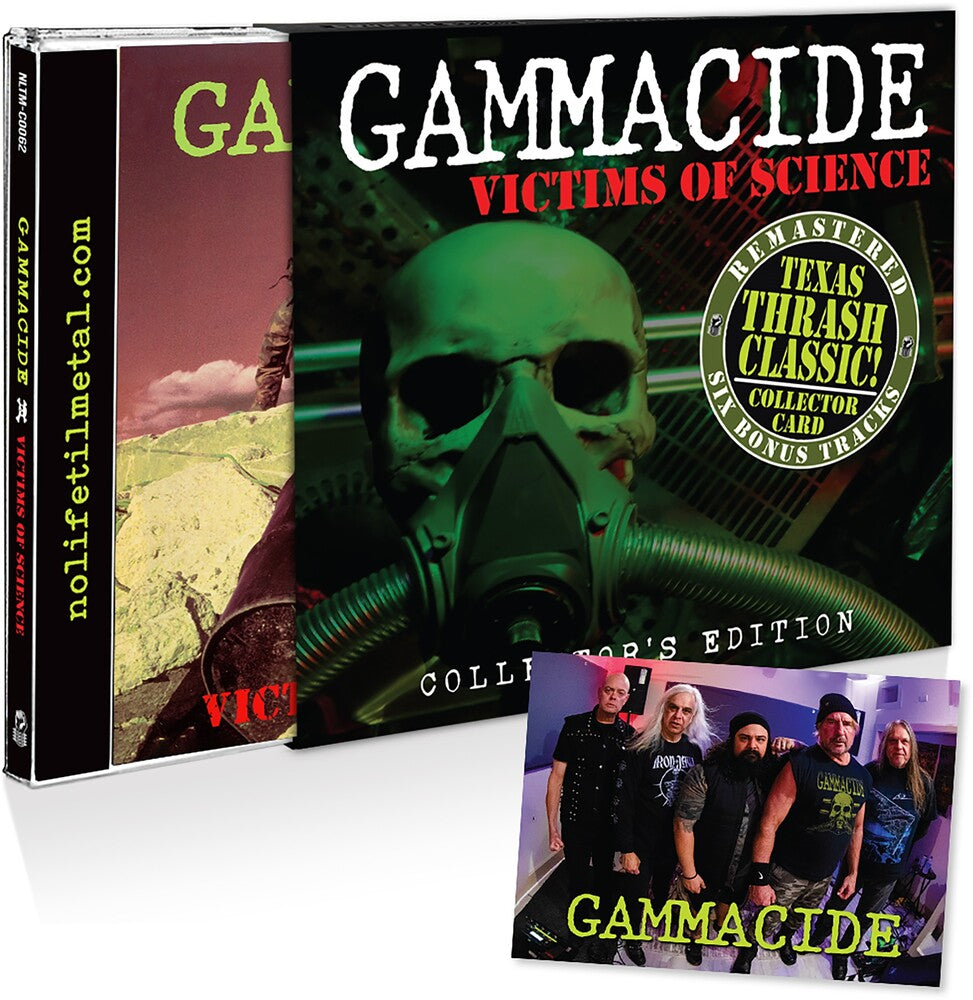 the album cover for Gammacide - Victims of Science
