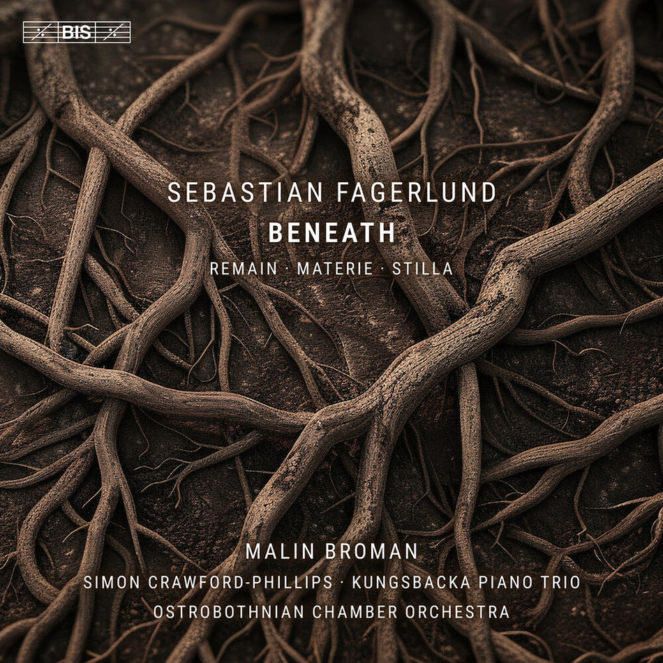 the album cover for Malin Broman - Sebastian Fagerlund: Beneath