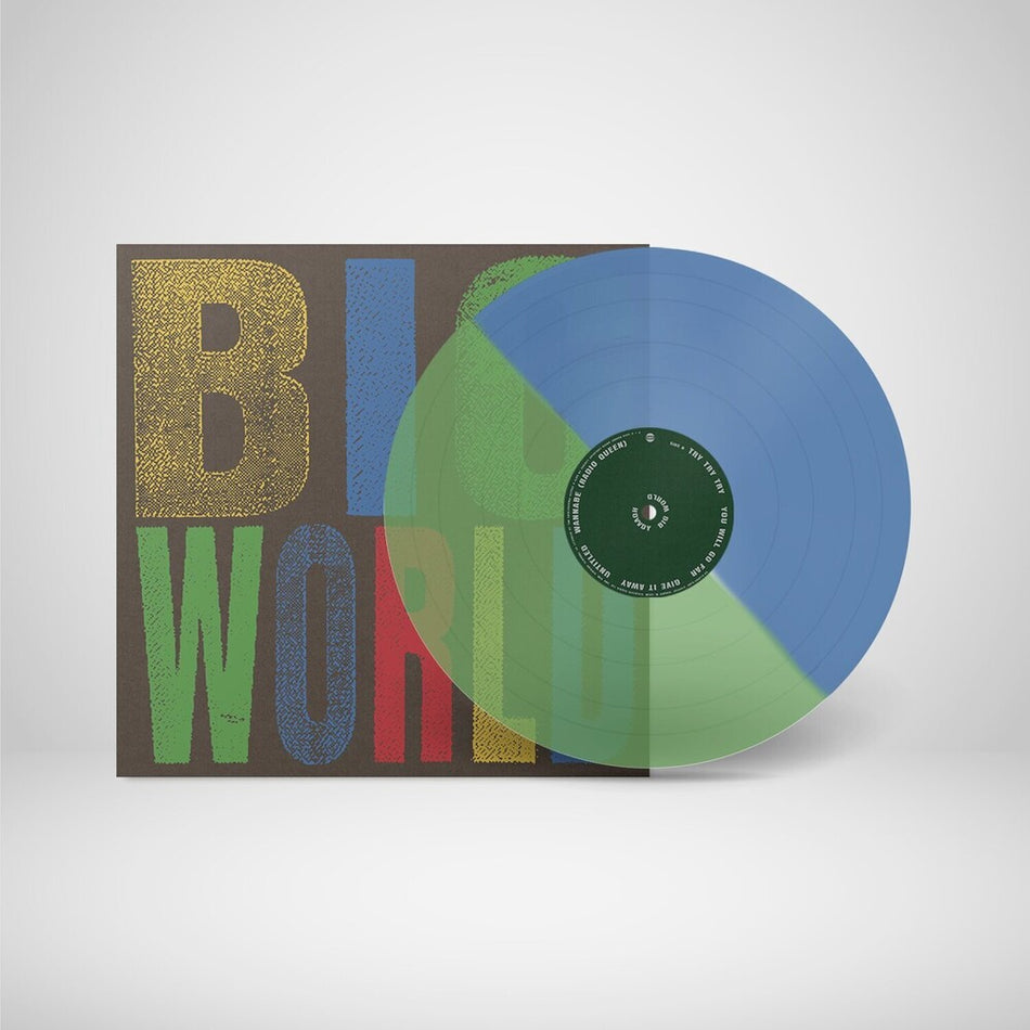 the album cover for Hovvdy - Big World [Indie Exclusive Transparent Green + Blue]