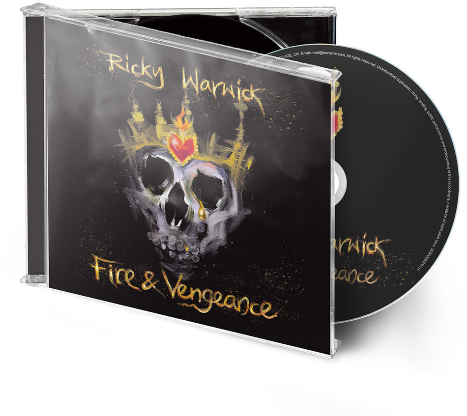 the album cover for Ricky Warwick - Fire & Vengeance