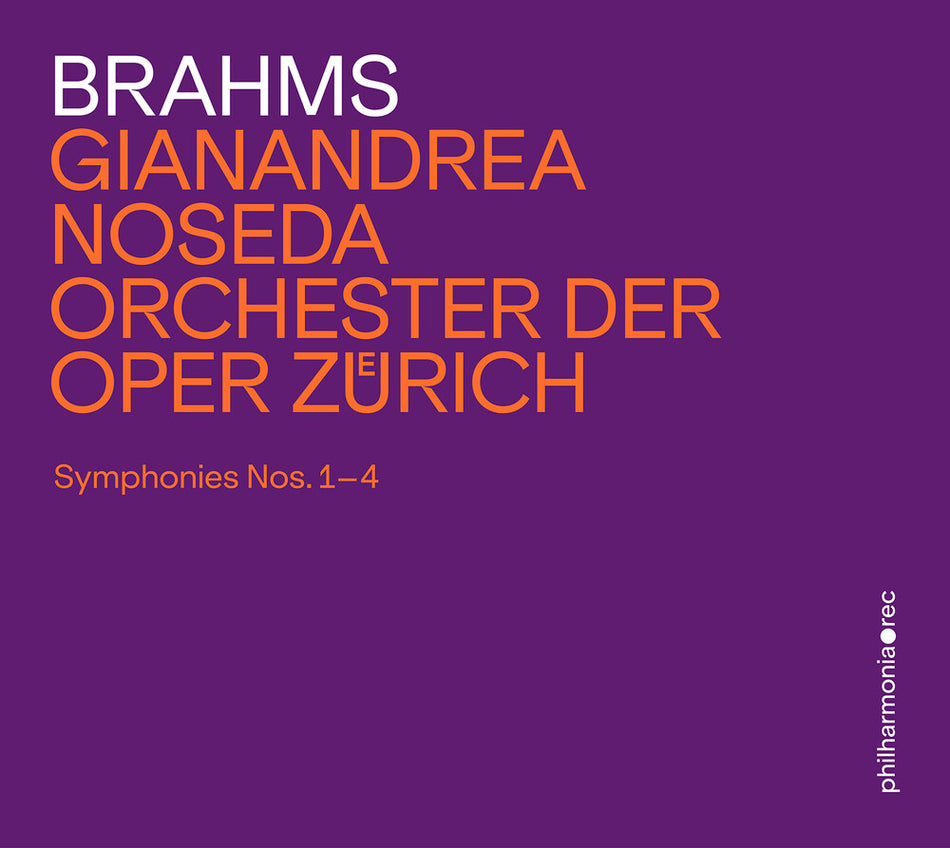 the album cover for Orchester Der Oper Zurich - Johannes Brahms: Syms 1-4