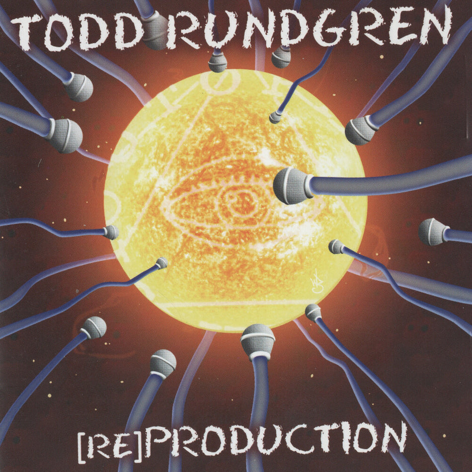 the album cover for Todd Rundgren - Re-production (orange Vinyl/15th Anniversary)