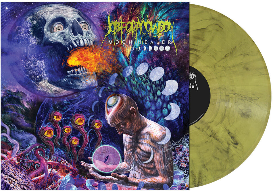 the album cover for Job For A Cowboy - Moon Healer (yellow Smoke Vinyl)