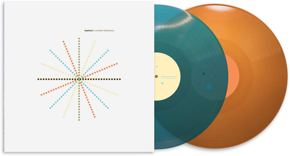 the album cover for Lusine - A Certain Distance [Transparent Orange & Teal]