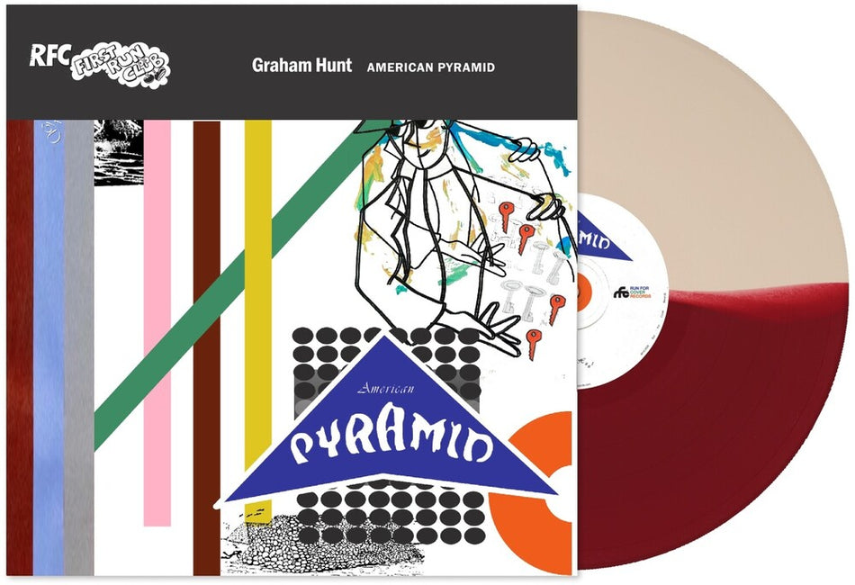 the album cover for Graham Hunt - American Pyramid [Indie Exclusive] [Colored Vinyl] (Red) (Wht) [Indie Exclusive]