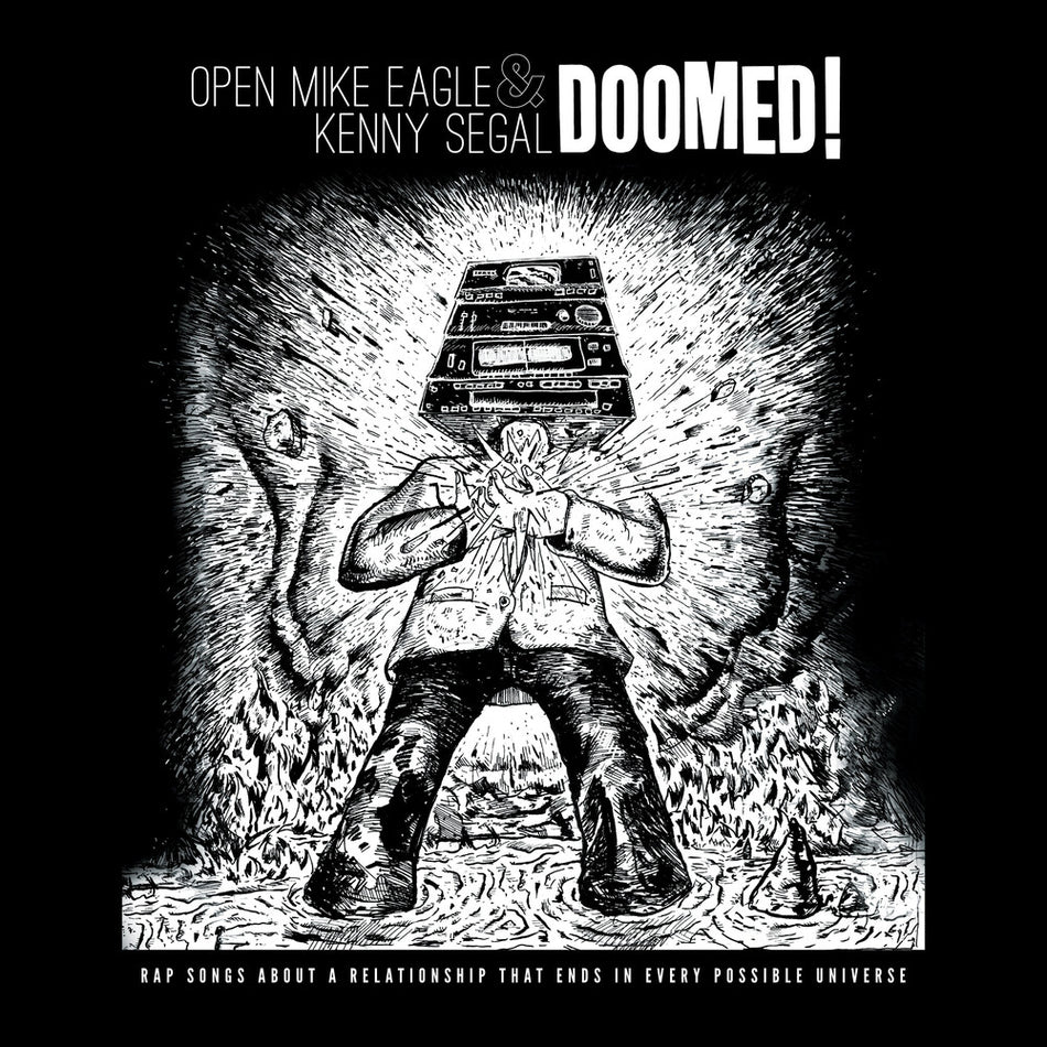 the album cover for Open Mike Eagle / Segal, Kenny - Doomed!