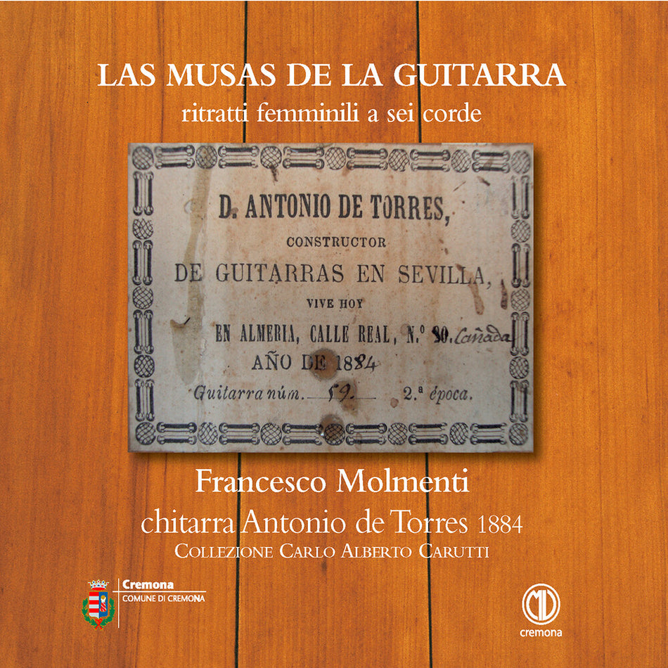 the album cover for Francesco Molmenti - Las Musas De La Guitarra - Francesco Molmenti