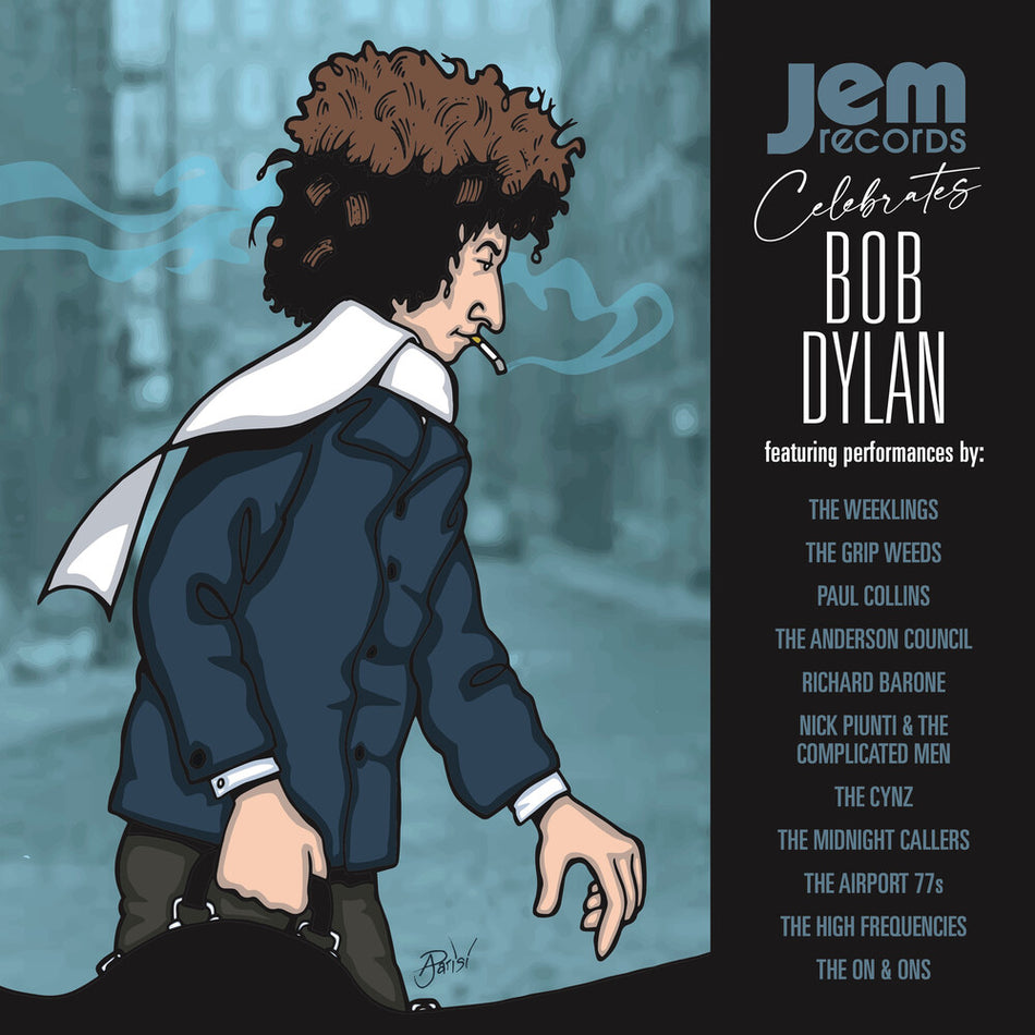 the album cover for Jem Records Celebrates Bob Dylan / Various - Jem Records Celebrates Bob Dylan / Various