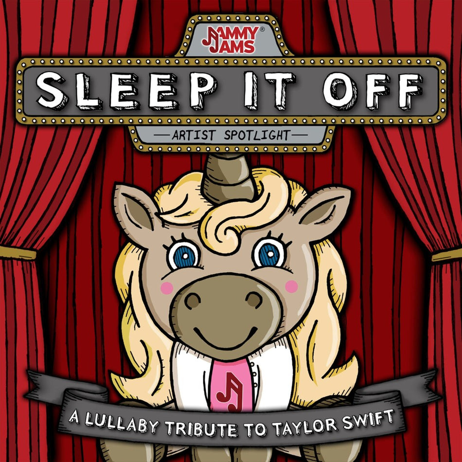the album cover for Jammy Jams - Sleep It Off: A Lullaby Tribute To Taylor Swift